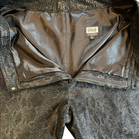 Wilson’s Pelle Studio Snakeskin Flare Pants 8 - Picture 4 of 4